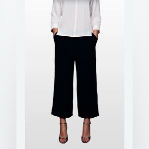 Black Wide Leg Women's Pants